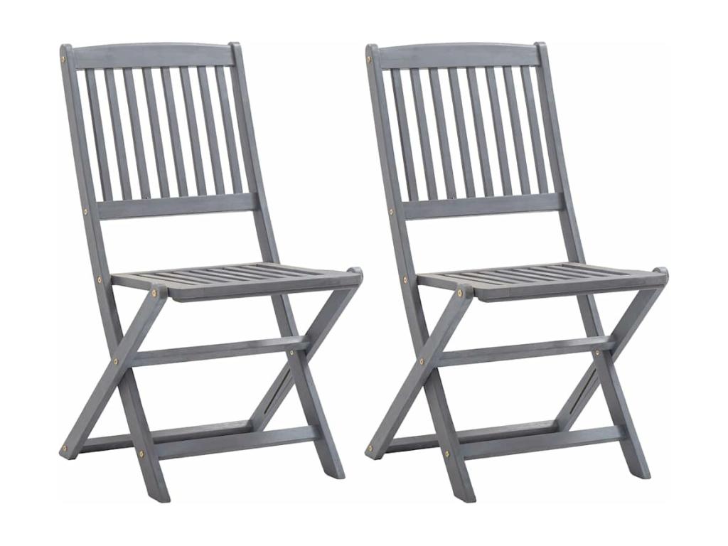 Elariva JBQM63325 Outdoor Folding Chairs, Set of 2 with Cushions