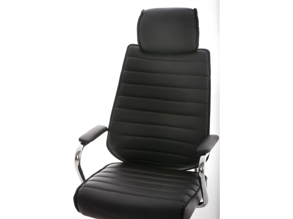 Black office chair 59x57x128 cm bur10001 KUOJ32195
