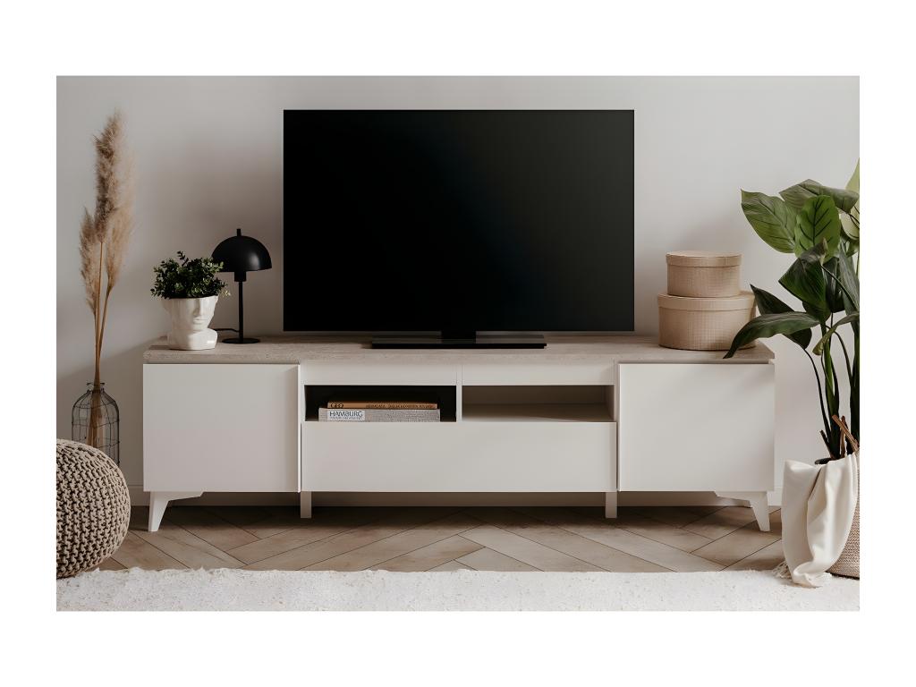 TV stand with 2 doors and 1 drawer, 177 cm wide - Boisona NHTT61340