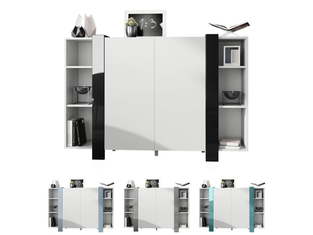 Matte Black and White Furniture (WxHxD) 149x101x34 cm BJSA47557