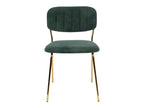 Elariva - Set of 2 chairs with gold legs - Green ZSYN79145
