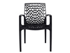 Stackable garden chair - Polypropylene - Anthracite grey - Lysvia WKVZ03039