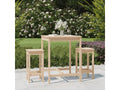 3-piece garden bar set in solid pine wood WVGW63417