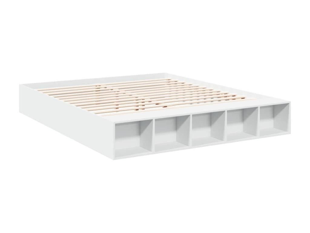 White bed frame without mattress, 180x200 cm, XZQO65304