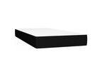Bed base with mattress and LED lighting, black, 90x200 cm, fabric CCSV72673