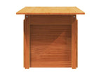 Garden table, brown wax finish, 100x50x75 cm, solid pine wood, TKLJ67872