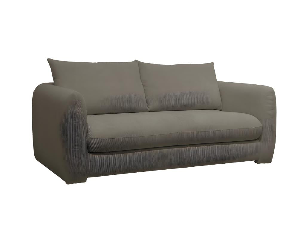 Elariva - 2.5 seater corduroy sofa - Khaki green ZIVS76474
