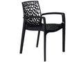 Stackable garden chair - Polypropylene - Anthracite grey - Lysvia WKVZ03039