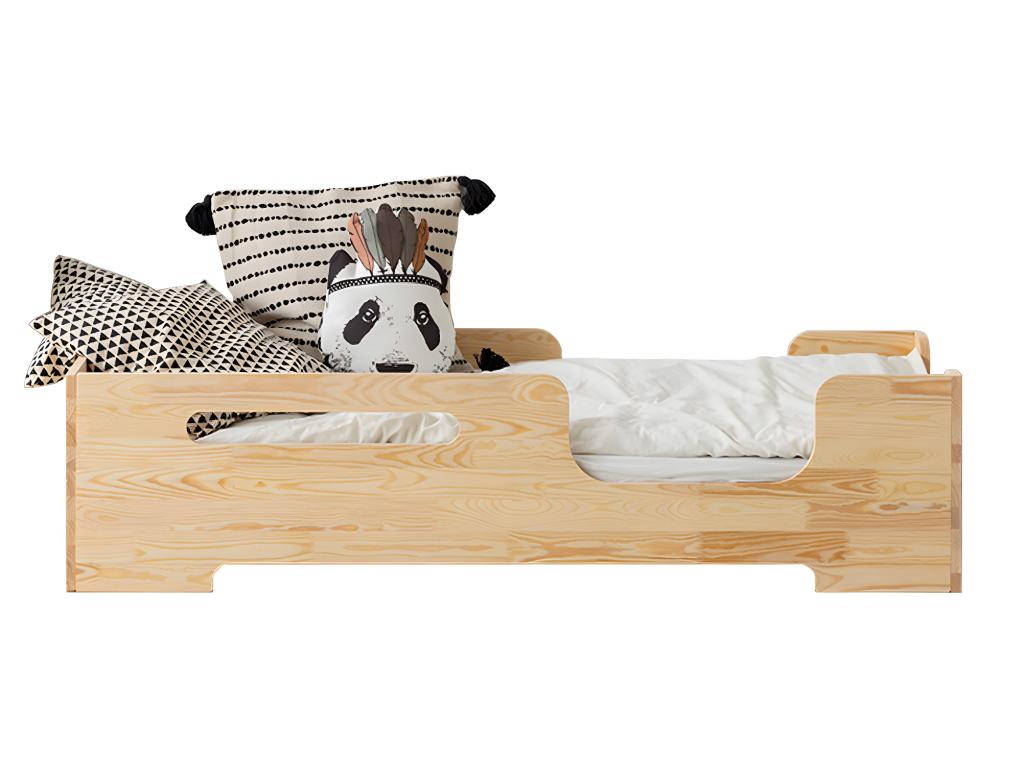 Bed 70x140 slatted base included Wood UDMQ97167