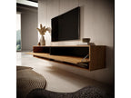 200cm TV unit - Lysvia oak with graphite insert - Lysvia OPIX97403