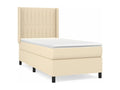 Boisona bed base and mattress, Cream 90x190 Fabric DAFI52791