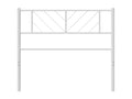 White metal headboard 90cm LPND64381