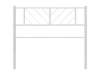 White metal headboard 90cm LPND64381