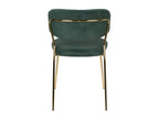 Elariva - Set of 2 chairs with gold legs - Green ZSYN79145