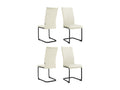 Sia - Set of 4 cream velvet chairs PDCC84439