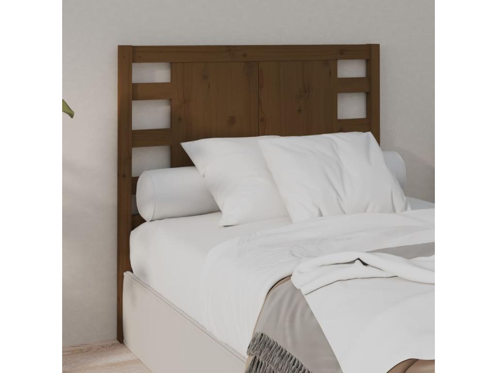 Headboard Honey brown 106x4x100 cm Solid pine wood VUIX23251