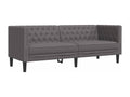 Boisona 2-piece grey faux leather sofa set SHLT43541