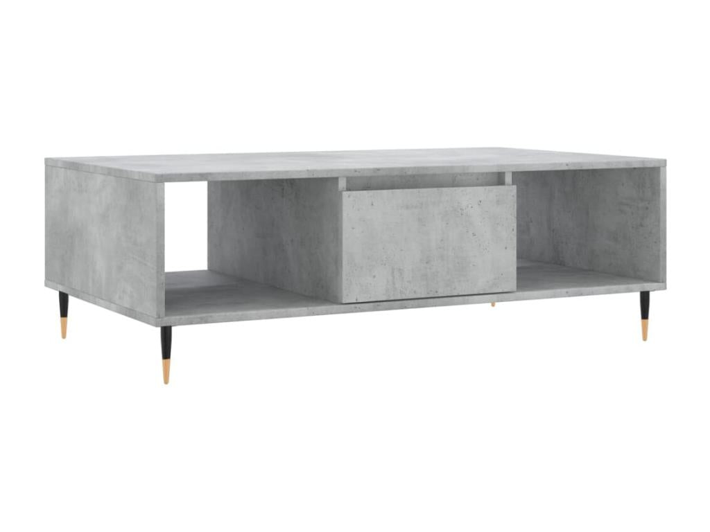 Concrete grey coffee table 104x60x35 cm engineered wood HDND93563