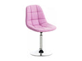 Office chair - Faux leather / Chrome metal - Pink - Elariva TCOJ43303