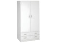 White wardrobe/storage unit - Height 180 x Length 80.4 x Depth 51 cm HBWH75526
