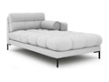 Elariva - Right-facing chaise longue in light grey structural fabric - 185x102x75cm AWIK92137