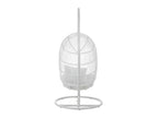 Oval Hanging Chair, White Steel - Boisona FBGM75165