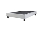 Mattress and 20cm bed base set in solid wood, high-density foam, firm, summer/winter side, 160x200cm BGJG80648