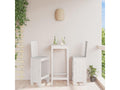 2-piece white bar stools, 40x42x120 cm, solid pine wood, UMUI95441