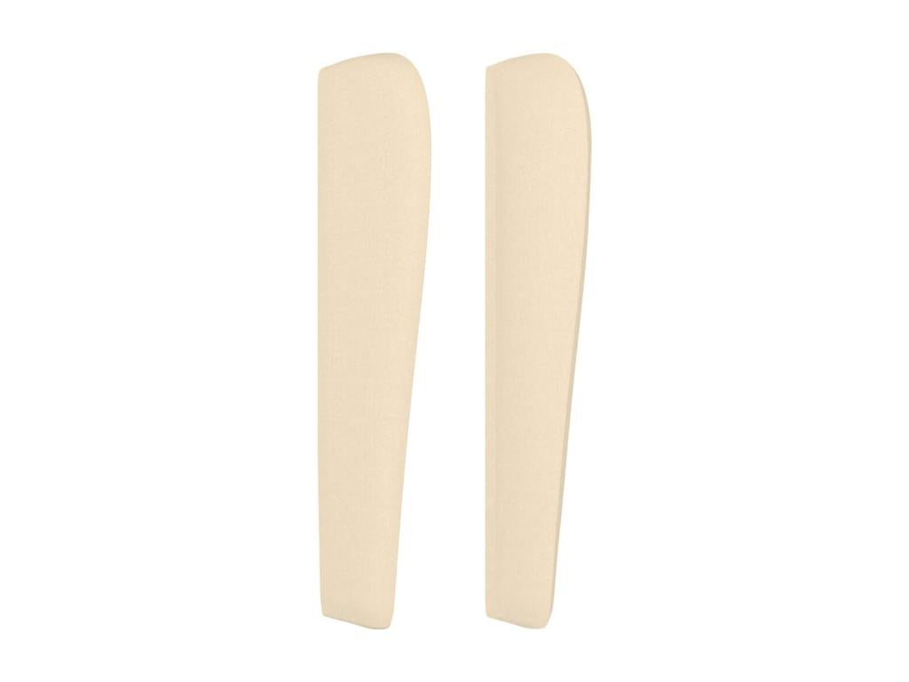 Headboard with wings, Cream, 83x23x118/128 cm, Fabric JKWQ74127